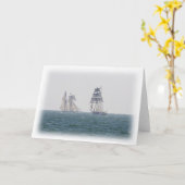 高い船舶グリーティングカード カード (黄色い花)