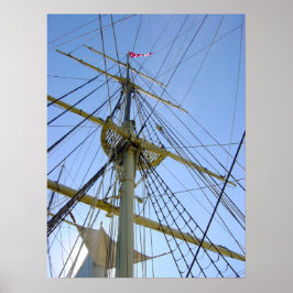 高い船舶索具 ポスター