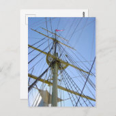 高い船舶索具 ポストカード (正面/裏面)