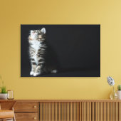 高い虎猫 キャンバスプリント (インサイチュ (リビング))