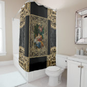 高い許可のバロック式のエレガントなガーリー シャワーカーテン (インサイチュ)