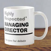高い評価を受けている専務取締役 コーヒーマグカップ