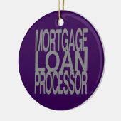 高い銀製の文字の住宅ローンプロセッサ セラミックオーナメント (左)