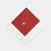 高い長方形の二重の中国の幸福結婚の 縁ありランチョンナプキン (角)