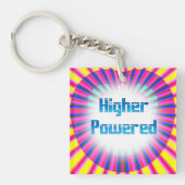高い電力鮮やか量 キーホルダー (正面)