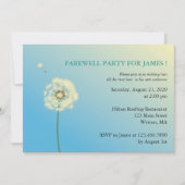 高い飛んでいる送別パーティの招待状 招待状 (正面)