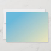 高い飛んでいる送別パーティの招待状 招待状 (裏面)