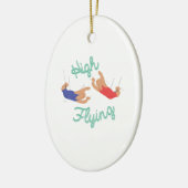 高い飛行 セラミックオーナメント (左)