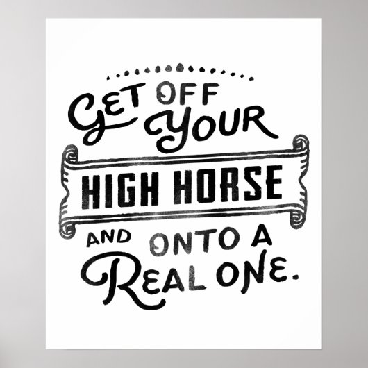 高い馬を降りて乗り実在ろ！ ポスター (正面)
