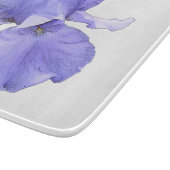 高い髭がある紫色のアイリス カッティングボード (角)