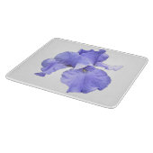 高い髭がある紫色のアイリス カッティングボード (角)