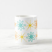 高い50年代 – 原子と星のマグカップ コーヒーマグカップ (中央)