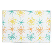 高い50年代 – 原子と星の枕ケース 枕カバー (裏面-左)