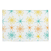 高い50年代 – 原子と星の枕ケース 枕カバー (裏面-右)