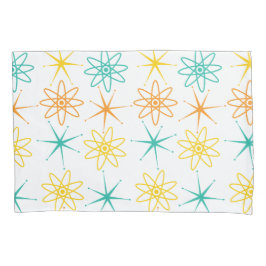 高い50年代 – 原子と星の枕ケース 枕カバー