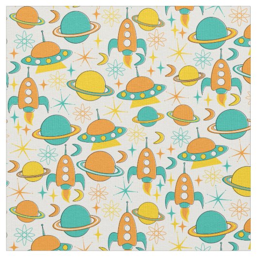 高い50年代 – 宇宙時代のファブリック光 ファブリック (クローズアップ)