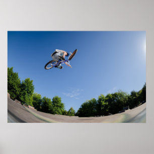 高いBMXのジャンプ ポスター