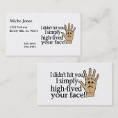 高いFivedあなたの顔 名刺 (正面/裏面)