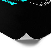 高いLotusドラゴンフライ月の芸術を振動させる ポスター (角)