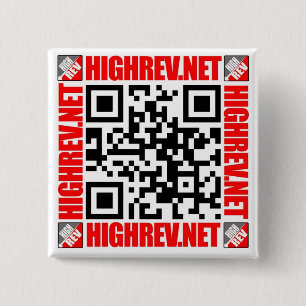 高いQR Rev.コードボタン 缶バッジ