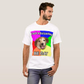 高いres "愚か者アドバイス犬" tシャツ (正面フル)