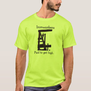 高いTシャツを得るために支払われる鉄工 Tシャツ