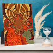 高お洒落さ：美しいキラおもしろいフアフリカ フォトプラーク (側面)