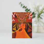 高お洒落さ:美しいキラおもしろいフアフリカ ポストカード (スタンド正面)