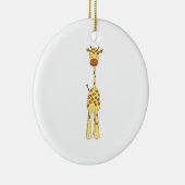 高くかわいいキリン。 漫画動物 セラミックオーナメント (右)