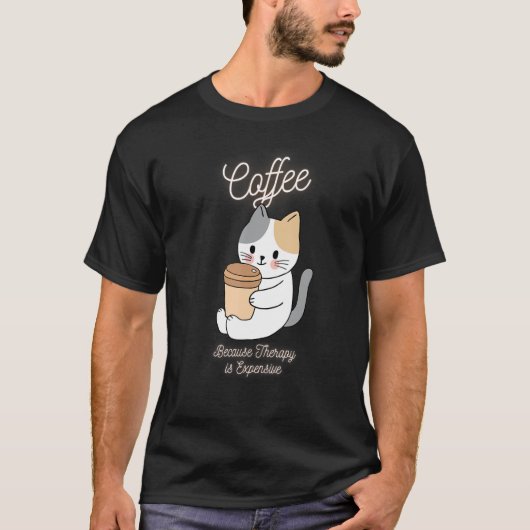 高くて可愛い猫セラピー Tシャツ (正面)