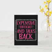 高くて扱いにくい反抗期の母の日プレゼント カード (黄色い花)