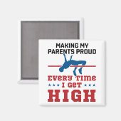 高くなるたびに高いジャンプを記録 マグネット (正面/裏面)