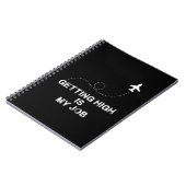 高くなるのが私の仕事 – 飛行機のミーム ノートブック (左側)