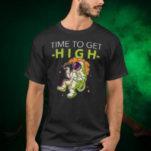 高くなる時間：宇宙宇宙飛行士 Tシャツ