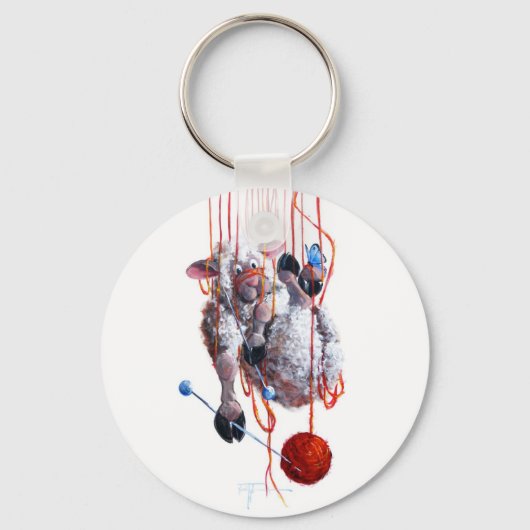 高くひきつった キーホルダー (正面)