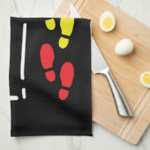 高く歩く キッチンタオル (四つ折り)