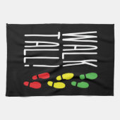 高く歩く キッチンタオル (横)