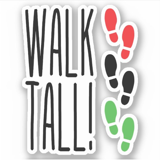 高く歩く シール (正面)