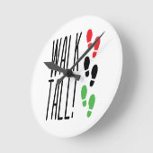 高く歩く ラウンド壁時計 (傾斜)