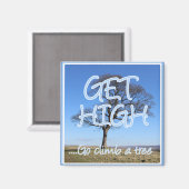 高く登る木登り マグネット (正面/裏面)