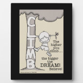 高く登る フォトプラーク (正面)