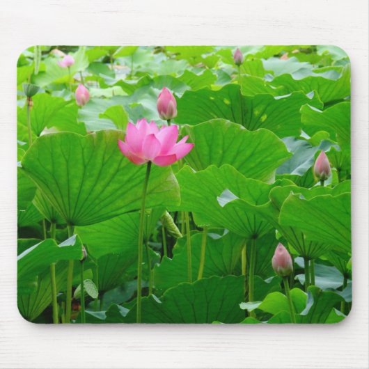 高く立っているユリ マウスパッド (正面)