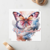 高く美しい魂を飛ぶ ノートカード (正面/裏面インサイチュ)