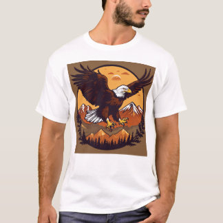 高く舞い上がる内なる鷲を受け入れよ Tシャツ