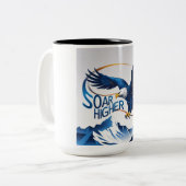 高く舞う ツートーンマグカップ (正面左)