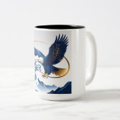 高く舞う ツートーンマグカップ (正面右)