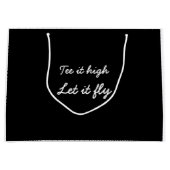 高く飛ばすゴルフティー大抱き枕 ラージペーパーバッグ (正面)