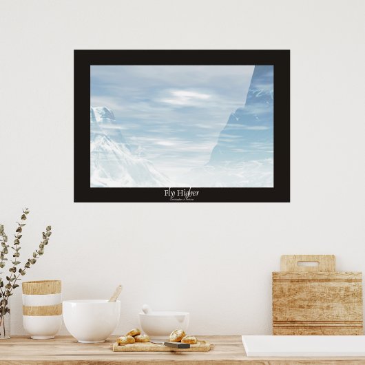 高く飛ぶ ポスター (キッチン)