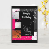 高く飛ぶ、大きく生きる、大きく夢を見る カード (黄色い花)