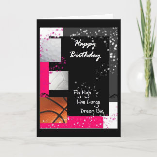 高く飛ぶ、大きく生きる、大きく夢を見る カード